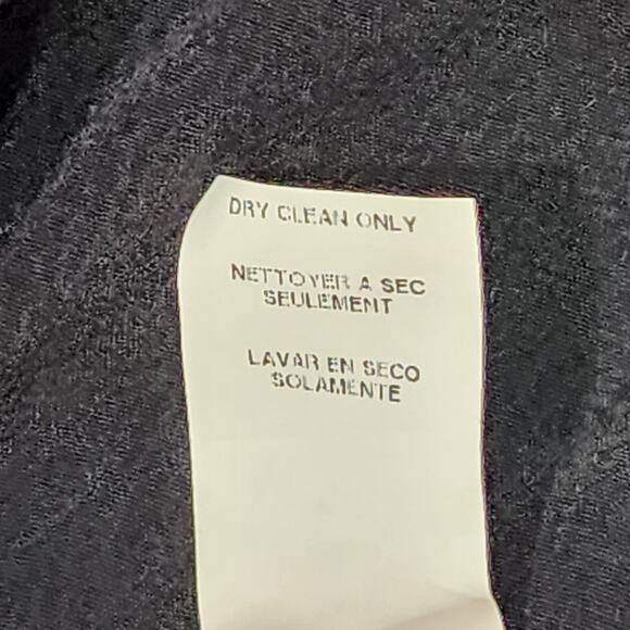 Karen Kane Peasant Long Blouse Black Lace Detail 3X Key Hole Collar Boho - Picture 6 of 11